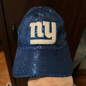 Vs pink sequin New York giants hat